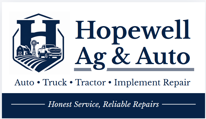 Hopewell Ag and Auto logo and service branding